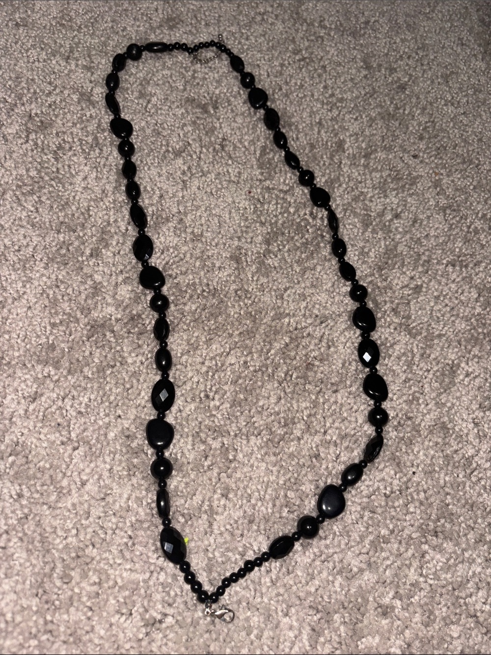 paparazzi Black Beaded Long Statement Necklace